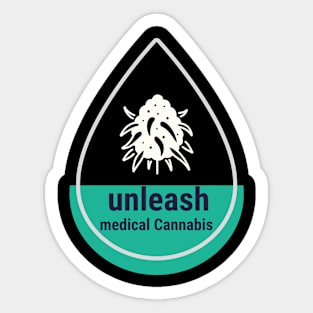 unleash medical cannabis Sticker